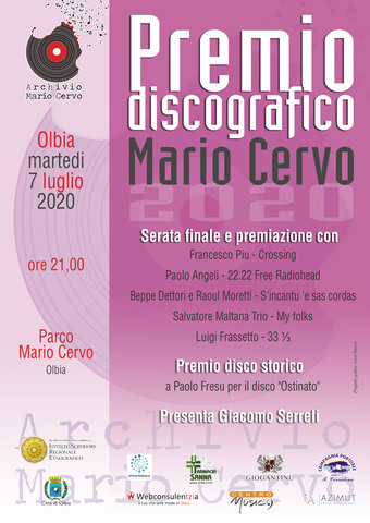Premio Mario Cervo, edizione 2020
