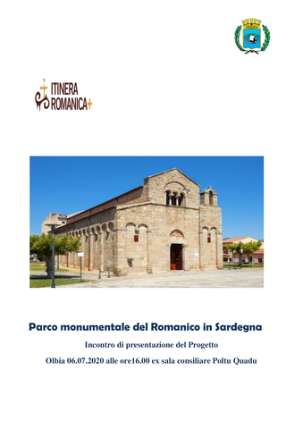 Parco Monumentale del Romanico in Sardegna: l'incontro dedicato alle associazioni culturali.