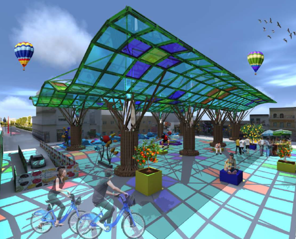 Coloriamo Piazza Mercato. Il vincitore del concorso di idee.
