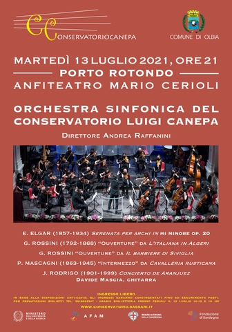 Concerto dell'Orchestra sinfonica del Conservatorio Luigi Canepa di Sassari